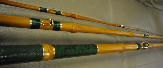 最終仕上げ前の和竿