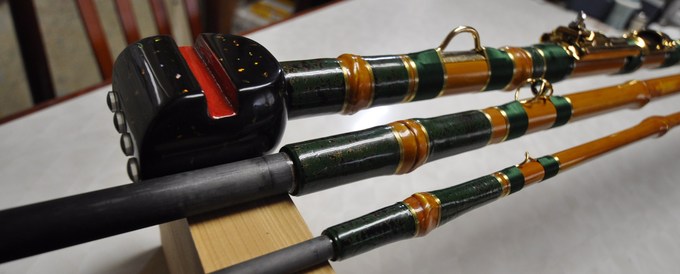 最終仕上げ前の和竿