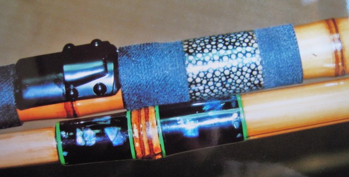 鮫皮張り太糸巻き