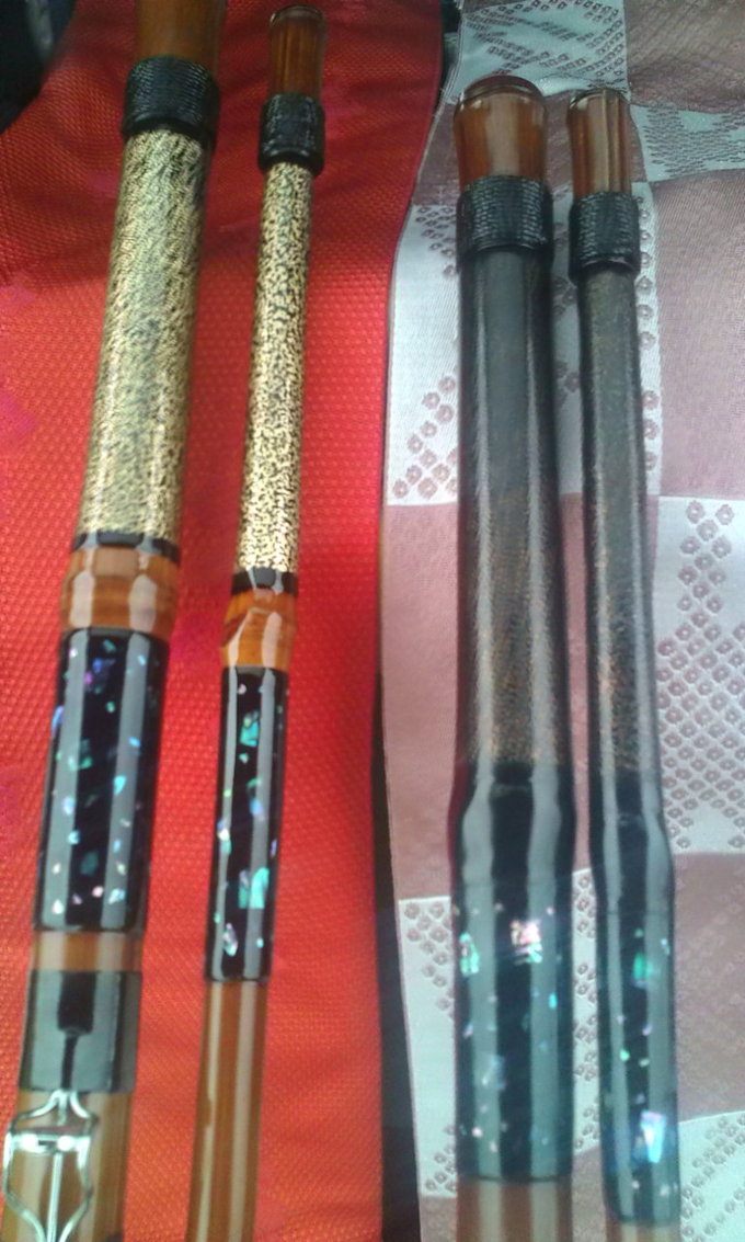 螺鈿と金虫仕上げ