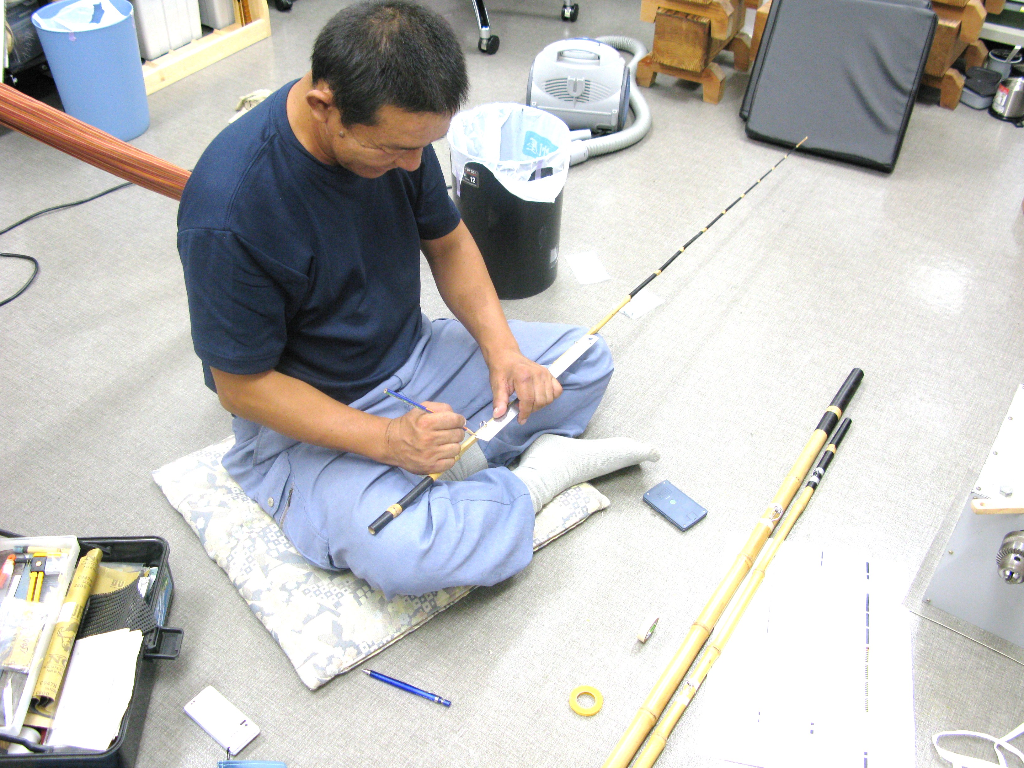 石鯛竿制作風景