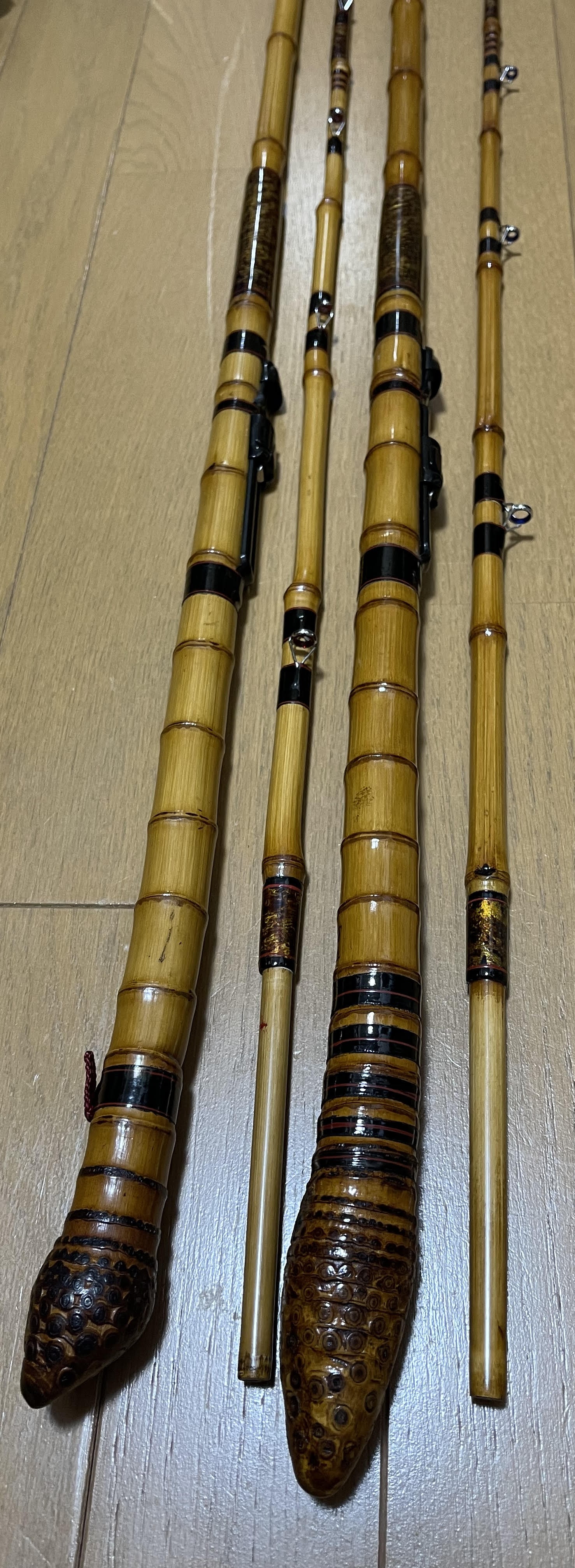 カワハギ赤と青